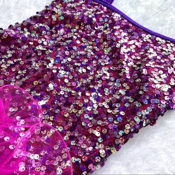 Beautiful dance tutu / skate costume multi sequin - Picture 4 of 7
